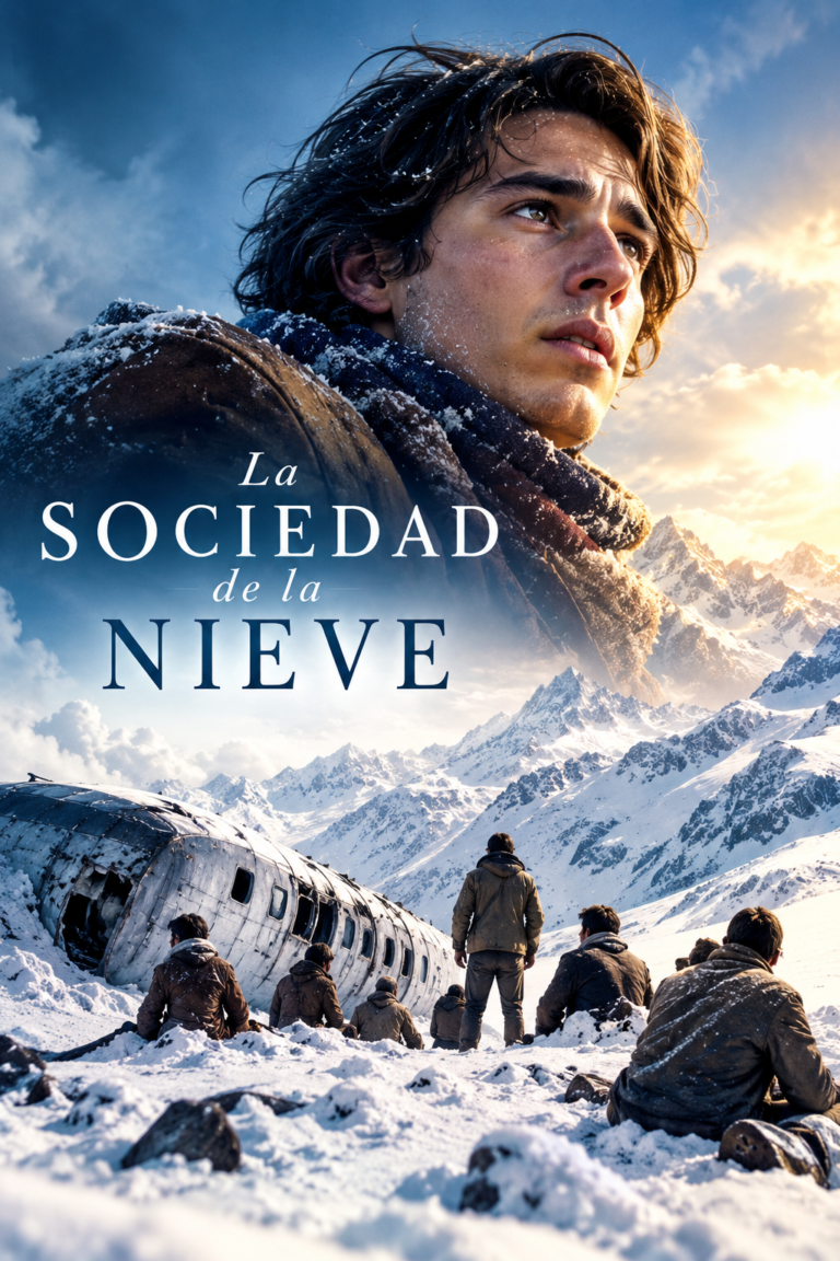 Cartel de la película La sociedad de la nieve en el catálogo VOD de MisCanales